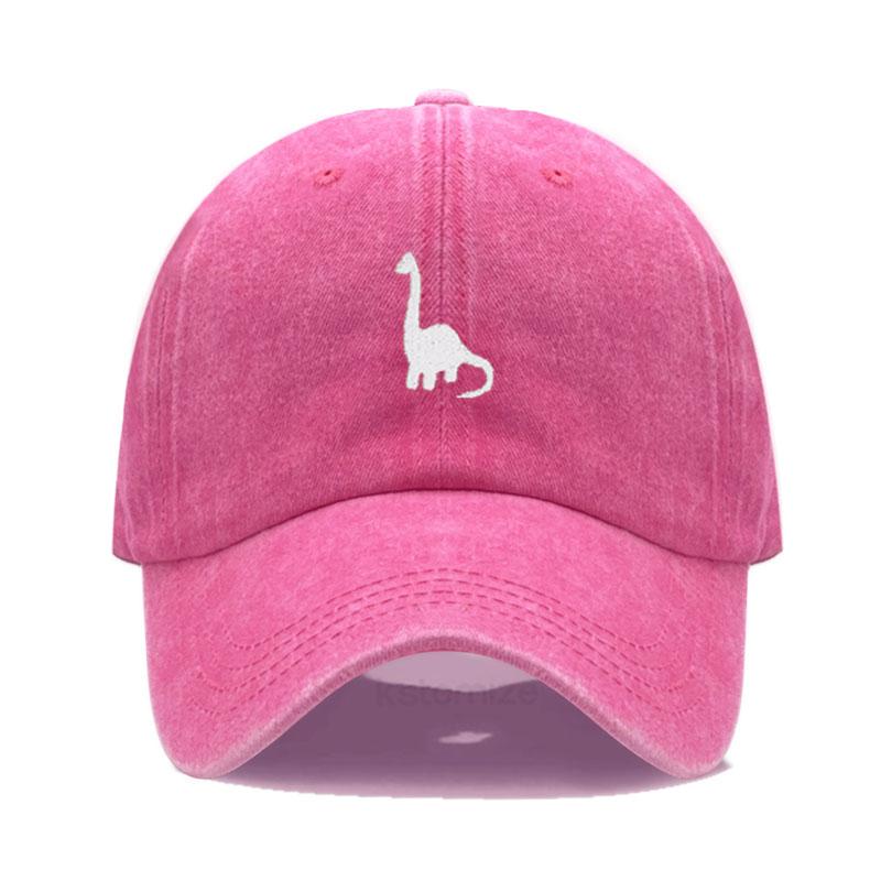 Unisex Soft Cotton Dad Hat Dinosaur Embroidery Baseball Cap For Women Men Adjustable Unisex Casual Sports Caps