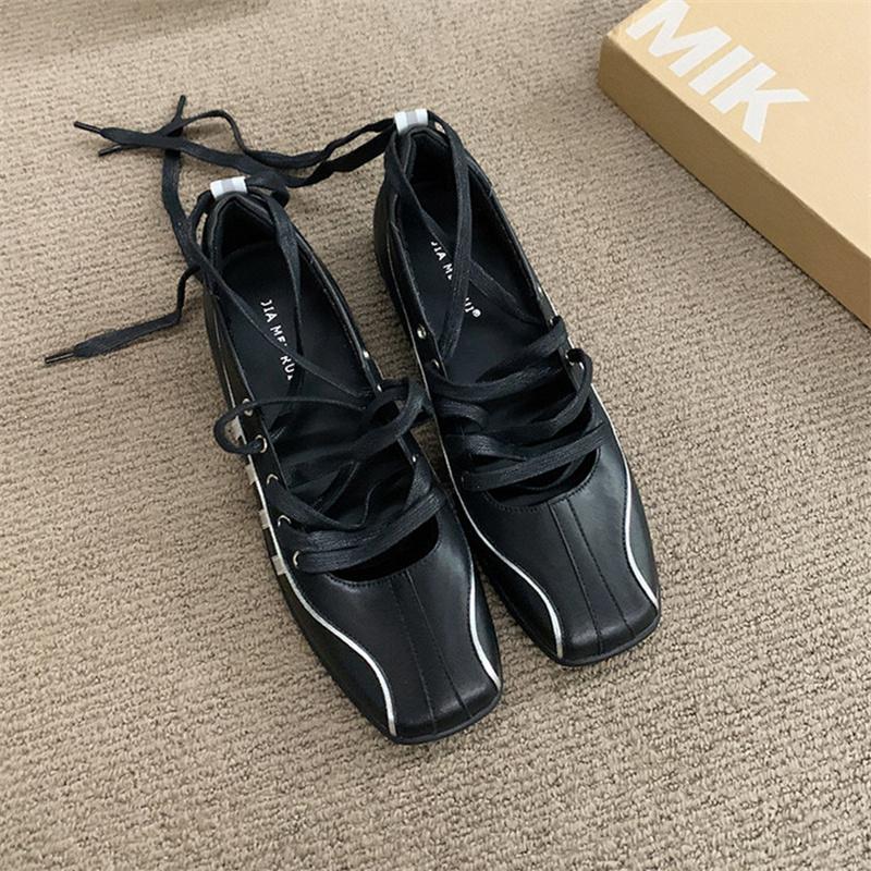 Fashion IPPEUM Sneakers Ballet Flats 2025 New Fashion Shoes Women Mary Janes Ballerina Flat