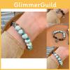 Highquality Ceramic Butterfly Bead Bracelet Classic Retro Style Elegant Wristwear Womens