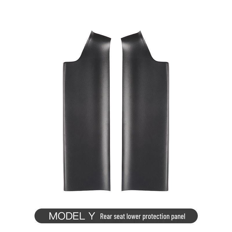 Tesla Model Y Rear Seat Flannel Anti-Kick Protector - Interior Modification Accessory