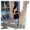 Black One-Shoulder Sleeveless Camisole Vest for Petite Women - Versatile Summer Design