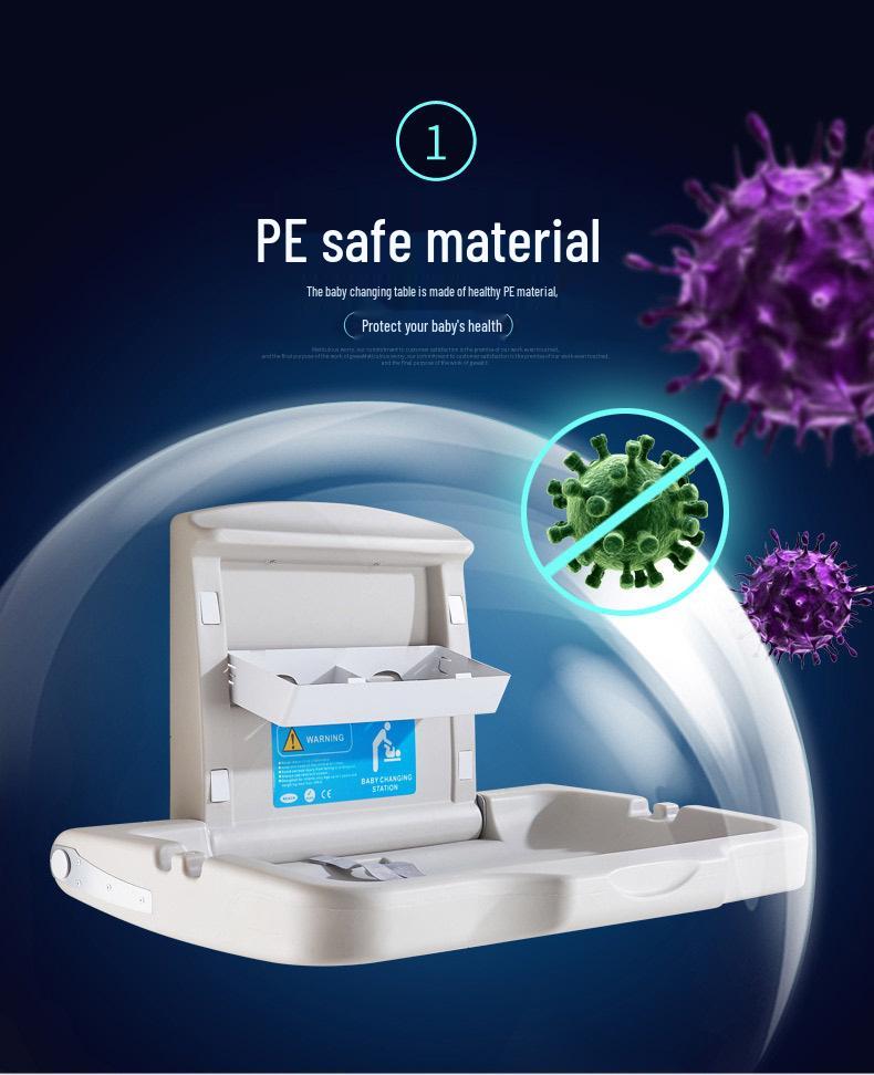 Multifunctional Baby Care & Changing Table with Third Restroom Access