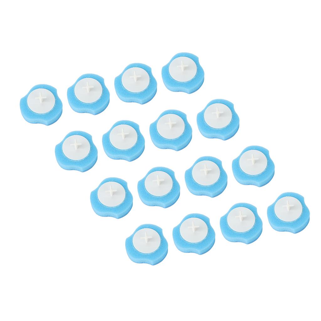 16pcs Toilet Brush Replace Heads Disposable Water Soluble Cleaner Toilet Brush Refills for Bathroom