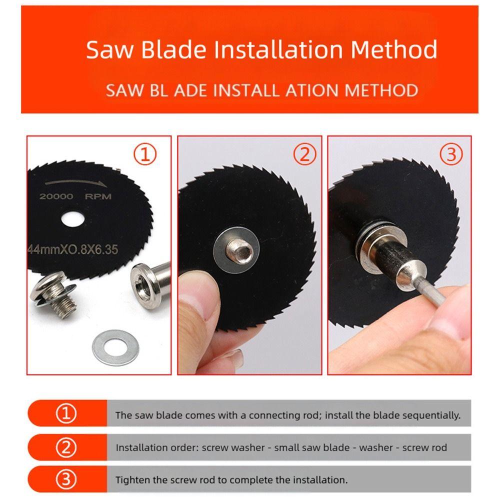 6PCS Multi-purpose Circular Saw Blade High-speed Steel Cutting Tool Electric Drill Blade Blade Set Small Size Woodworking Blade