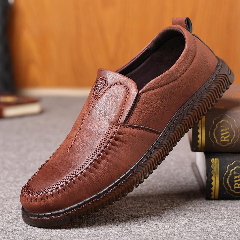 

Korea Fashion Loafers For Men Casual Leather Shoes JZ-809 38 коричневий