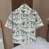 Young Men's Handsome Little Fresh Floral Loose Short-sleeved Shirt Men's Summer Fashion Versatile Casual Trendy Brand Shirt