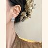 Guochao Handmade Crystal Butterfly Tassel Earrings, Forest-Inspired Fresh Style for Women