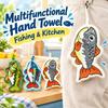 Quick Dry Fishing Hand Towel Absorbent Kitchen Hand Towel Lure Fishing Wipe Cloth  Multifunctional