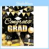 Graduation Gold Black Party Blindfold Game Poster Set Decor Stickers With