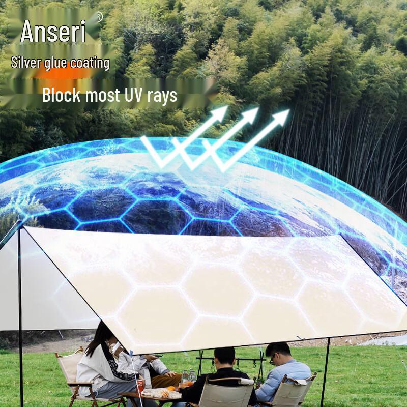 Ansellray Outdoor Camping Square Sunshade Tarp