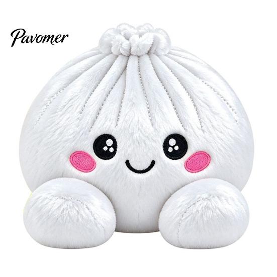 Stress Relief Squeeze Toy Giant Dumpling Pillow, Cute Plush Stuffed Steamed Bun Toy, Kawaii Doll Slow Rebound Soft Stretch Decompression Fidget
