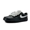 Nike Court Vision Low Slip Resistant Abrasion Resistant Low top Skateboard Shoes Unisex Black White DH2987-002(Team275-)