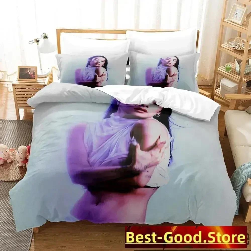 3D Print Rina Sawayama Singer Bedding Set Printed Bed Set With Pillowcase Bed Duvet Cover Soft Queen King Size Bedclothes Home