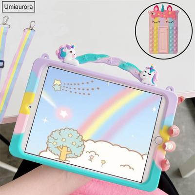 Detské bublinkové puzdro Cartoon Unicorn Astronaut Pig Kids pre Samsung Galaxy Tab A8 10,5 SM-X200 X205 S6 A7 Lite T500 P610 T290 T220 silikónový obal na tablet