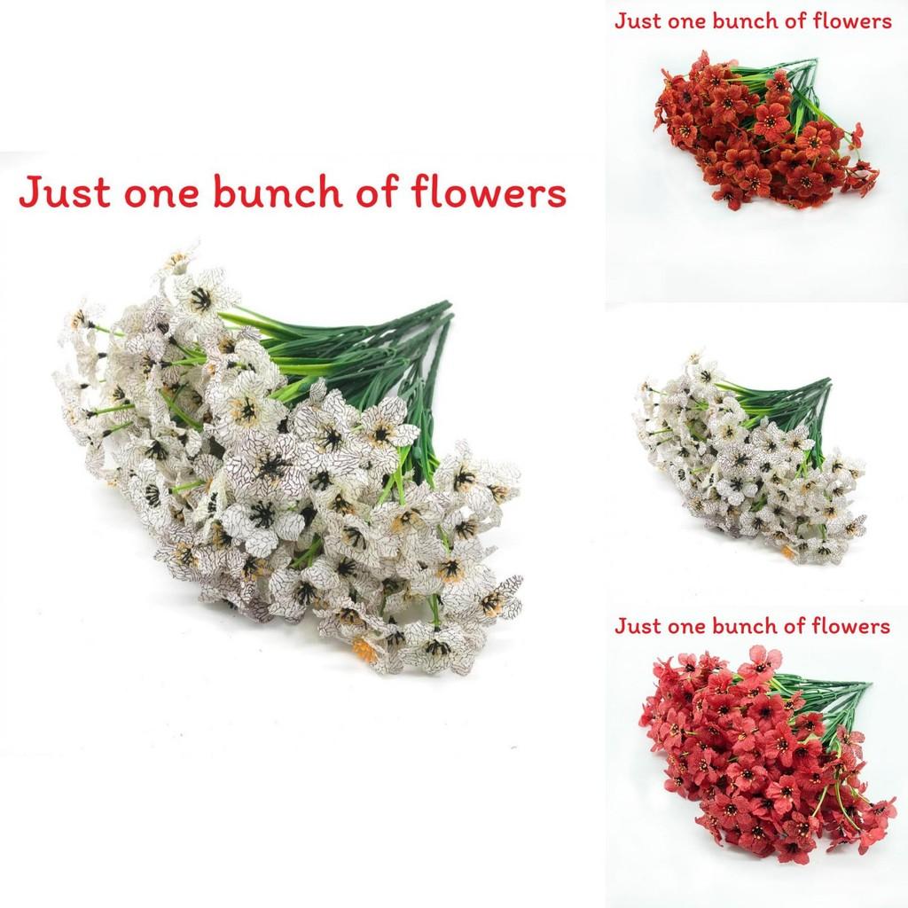 Artificial Flower Matthiola Incana Decor With Silk And Plastic For Wedding And Home Decoration