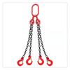 Four-Limb Lifting Chain Sling Set with Two Hooks and Lifting Eyes - Available in Single, Double, and Four Leg Options