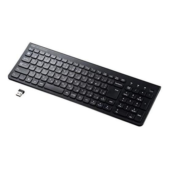 

Sanwa Supply Outlet Wireless Keyboard Compact Slim Pantograph with Numeric Keypad Black This is an outlet product with scratches and dirt on the