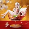 20cm Anime Shiratama Komame figure cute Ice cream girl Action Figure Toy Game Collectible Model Doll pvc Desktop Decoration Gift