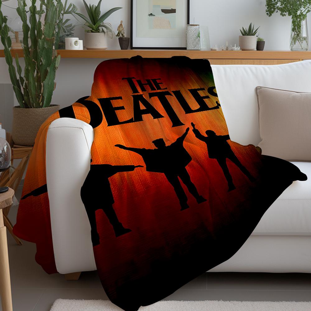 Music T-The Band B-Beatles Cool Blanket Warm And Soft Suitable For Bedroom Living Room Sofa Bed Office Travel Camping