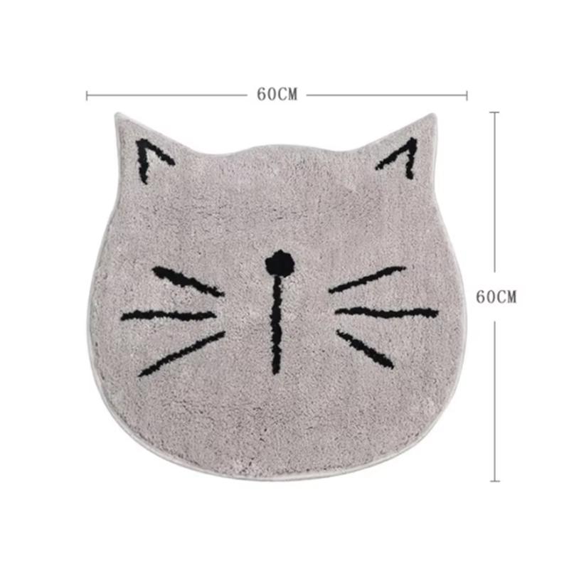Cartoon Bathroom Mats Soft Living Room Foot Pads Entrance Doormat Water Absorbent Kitchen Floor Rugs Household Anti-slip Carpet
