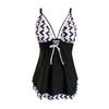Women's Split Swimsuit Conservative Dress Boxer Shorts Swimsuit Open Back Swimsuit