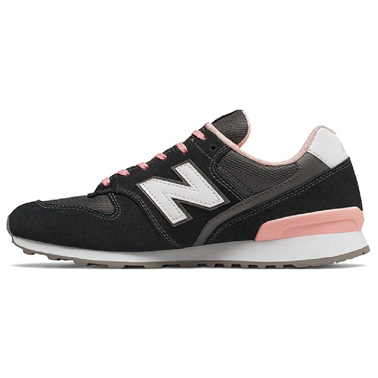New Balance Nb 996 Comfortable Versatile Fabric Low Top Running Shoes Women sneaker Black Pink WR996ACK