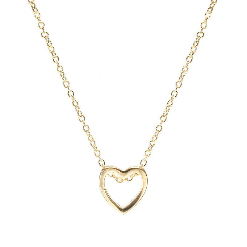 Herzförmige Hohl-Schlüsselbein-Halskette - Niedliches & Schlichtes Design
