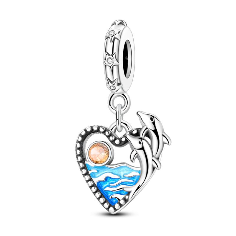 Kupfer Pudel Wal Handtasche Eiffelturm Elegant Charms Perlen Anhänger Passend für 3mm Armbänder DIY Feiner Schmuck Herstellung