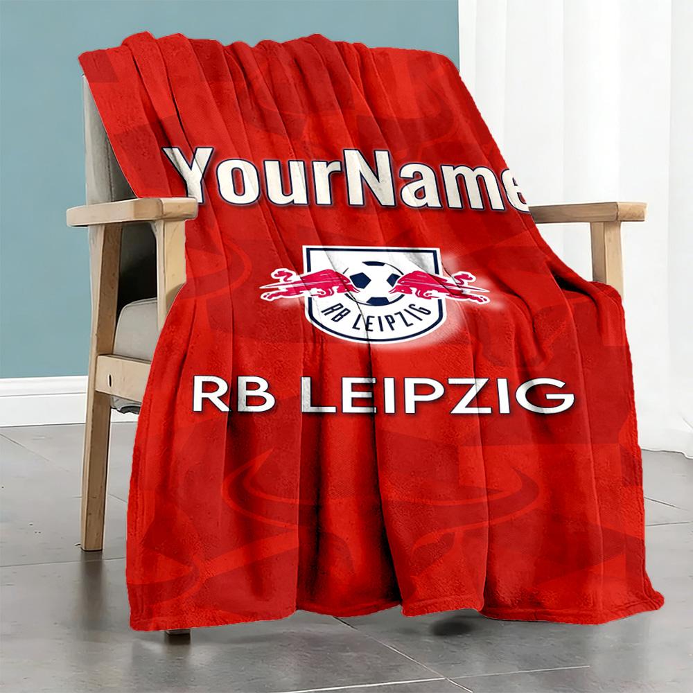 Rb Leipzig Personalized Text Blanket Gift Customizable Blanket Soft Warm Cozy Perfect For Living Room Livingroom Sofa Picnics Four Seasons Multipurpos