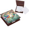 Wooden DIY Crystal Art Note Box (160 Blank Notepads) Cube Note Box Mosaic Craft Set for Office Workplace Home Gifts