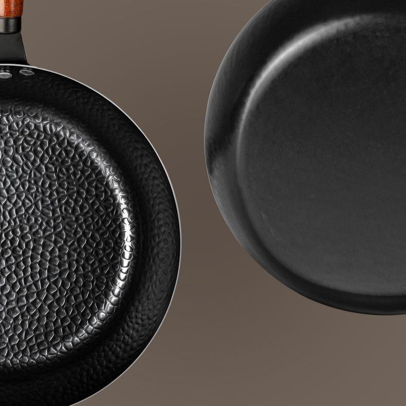 Handmade Iron Pan Stir Fry Pan Old-fashioned Stir Fry Pan Milk Pan Non Stick Pan Induction Cooker Uncoated Iron Pan