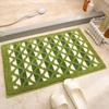 Geometric Jacquard Bathroom Slip-resistant Mat Moisture-wicking Floor Mat Door Mat Slip-resistant Floor Mat Bedroom Rug