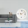 Retro Artistic Wood Horse Sculpture And Modern Clock Centerpiece for Office Home Study Room