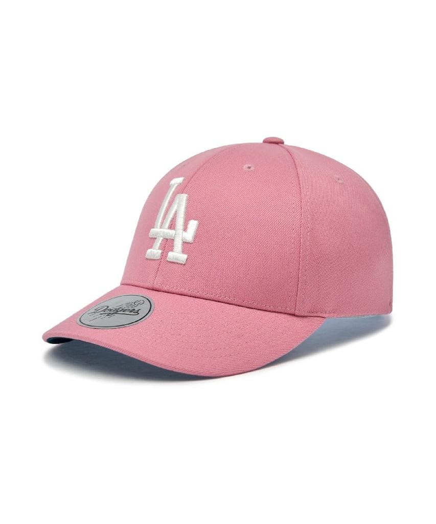 Emelbi Signature Cursive Structure Ball Cap La (Pink)