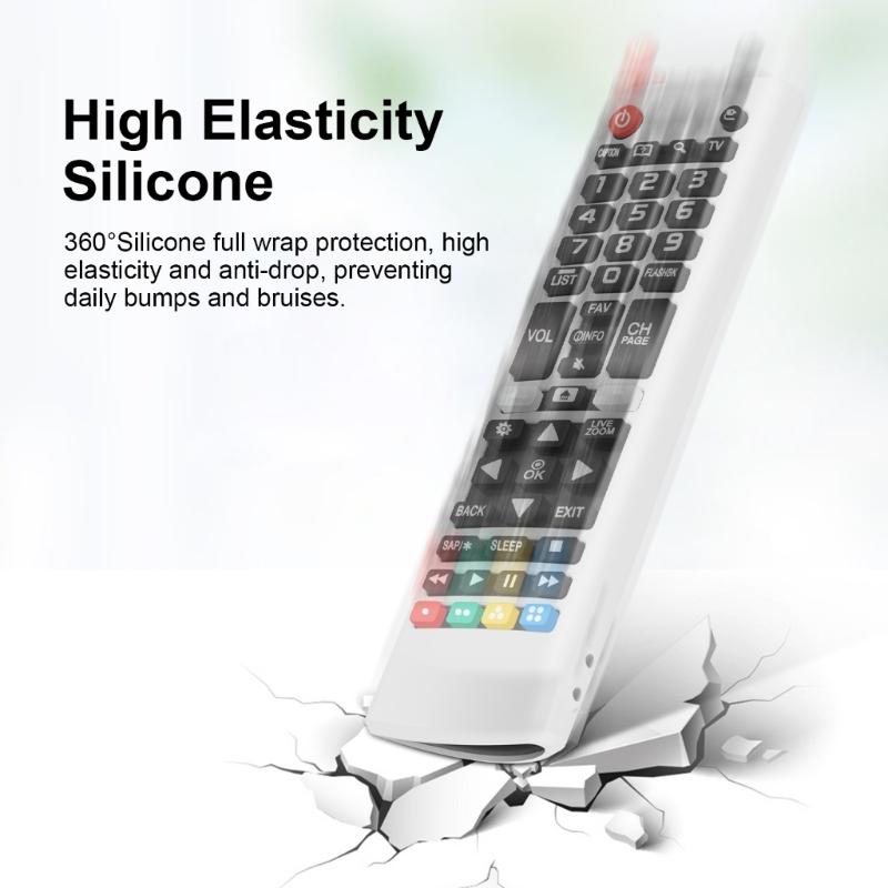 Silicone Cover For  AKB75095307/AKB75375604/AKB74915305 Television Remote Case, Durability Protections Sleeve