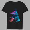 Fashion T-shirt Black Men's Paint Pattern 26 English Alphabet Paint Hot Stamping Series Casual O-neck Commuter Comfortable Top