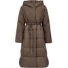 Only Giacca invernale lunga da donna con cappuccio e 90% piuma d'anatra