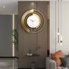 Nordic Luxury Metal Wall Clock Fashion Design Large Home Decoration Pendant Clock Hotel Living Room Wall Hanging Clock