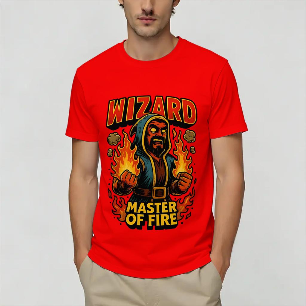 Clashes Royaleds Camiseta 100% Algodón para Hombre Playa Vintage Camisetas Cómoda Harajuku Camiseta Ropa Casual Oversize