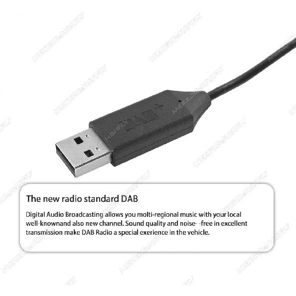 DAB/DAB+ Car Radio Head Unit Aerial Antenna Windshield Mounting SMB SMA Plug Reception Europe GPS Signal Receiver USB All-in-one