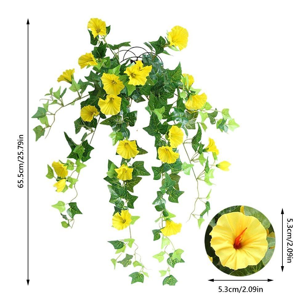 100cm Artificial Plant Creeper Wall Mounted Artificial Ivy Green Hanging Vine DIY Wreath Cover Pipeline Home Garden Decoration
