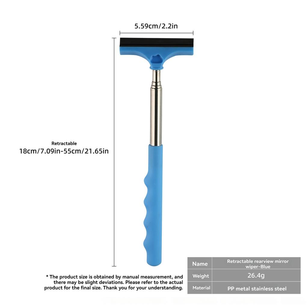 Portable Rearview Mirror Wiper for Automotive New Retractable Car Windshield Wiper Arm Portable Auto Products