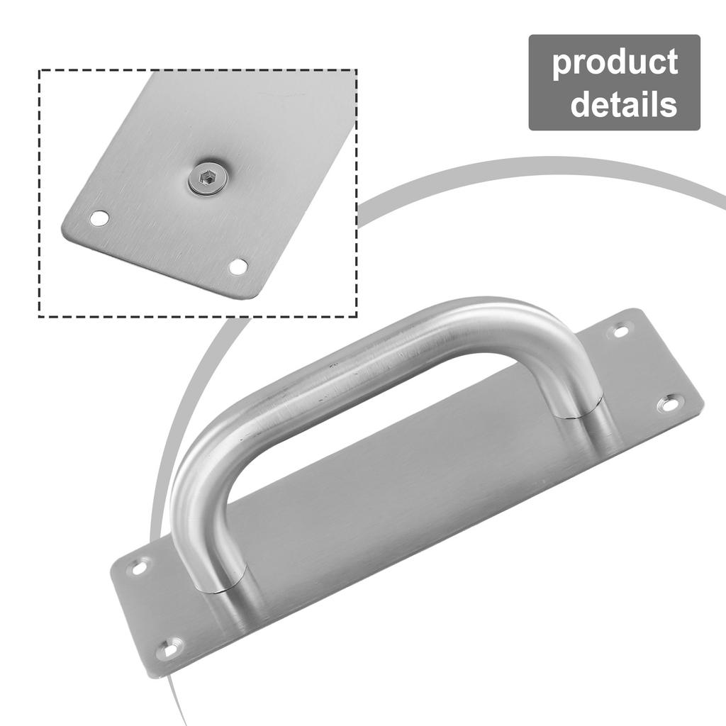 Sliding Door Handle Stainless Steel Pull Push Door Handle For Gate Toilet Door Handle Furniture Knobs Hardware Pull