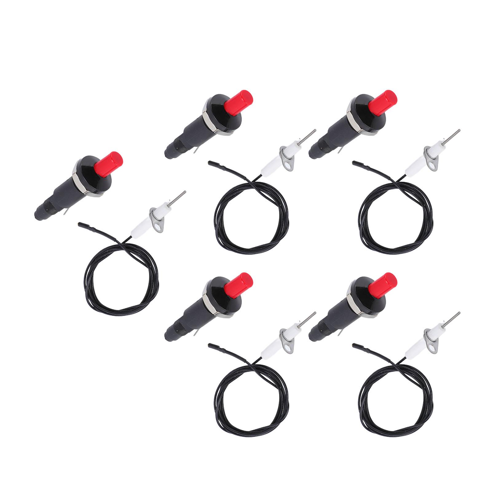 

5 Sets Grill Igniters Plastic 1 Out 2 Piezo Igniters with Wire for Gas Stove Oven Kitchen Range