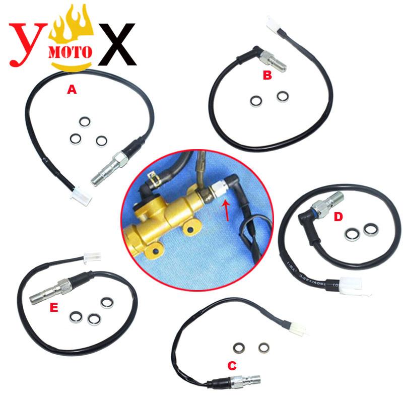 M10 1/1.25 Hydraulic Brake Pressure Rear Light Switch Hollow Bolt Brake Switch Wire For Honda CB CBR CRF CMX CTX VFR NC700 NC750