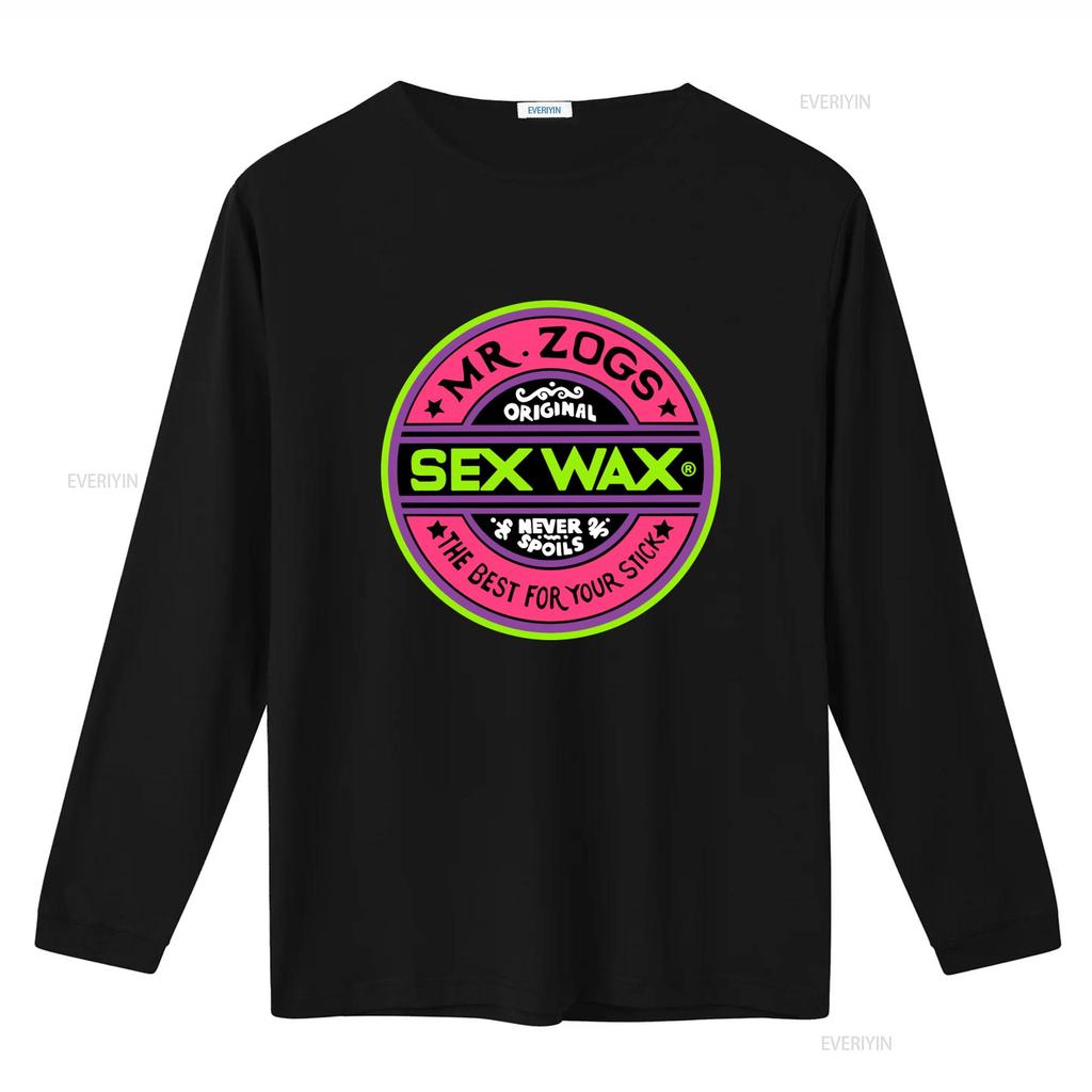 Sex Wax Mr Zogs Original Fluoro Nero T-shirt da Surf Non Si Deteriora Mai Migliore Per il Tuo Stick vintage Lavata Elegante Comoda