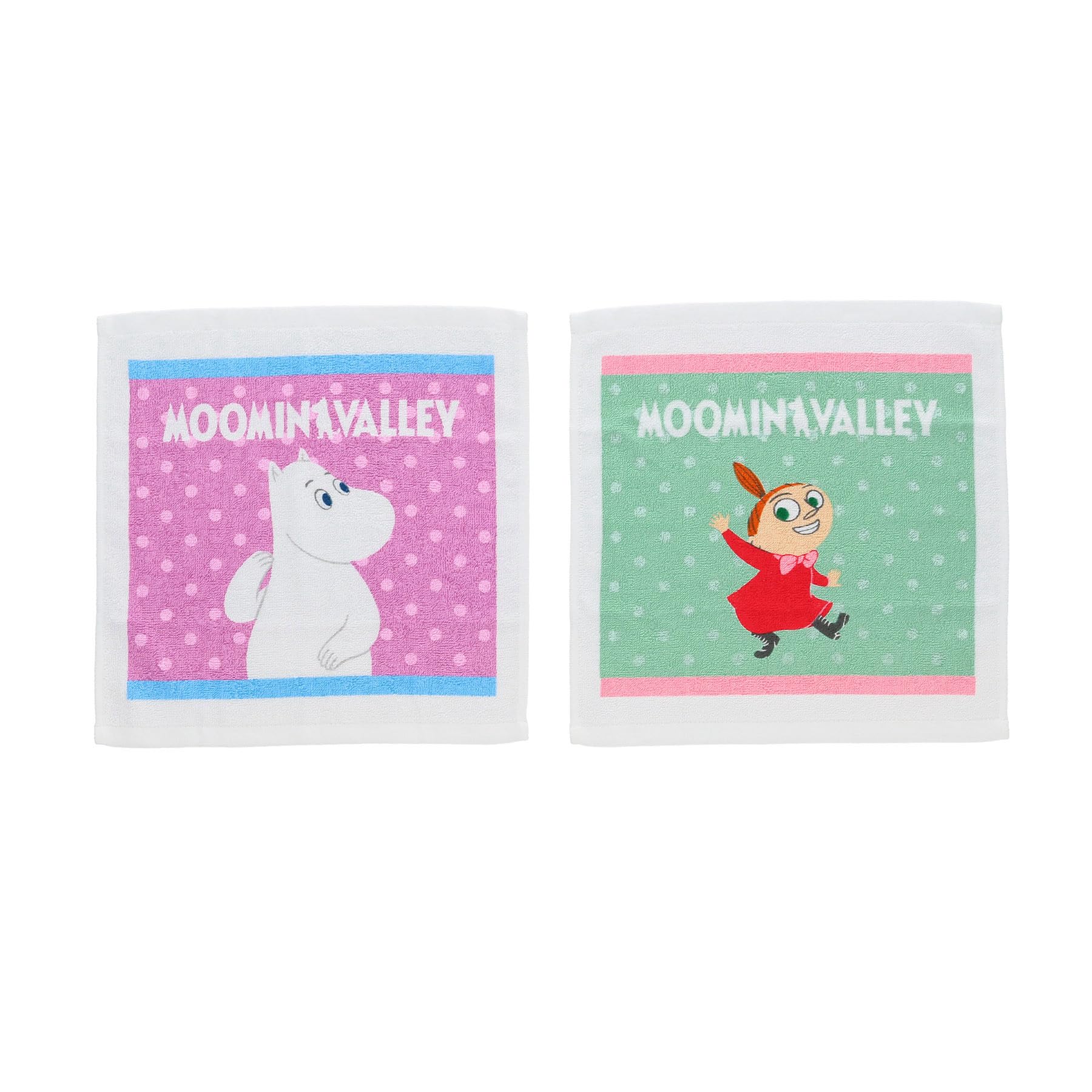 Marushin Hand Towel Set MOOMIN Colorful Dot Moomin Nordic Moomin Valley Stylish Cute Wash Towel Hand Towel Towel Towel Handkerchief Cotton Thin Great
