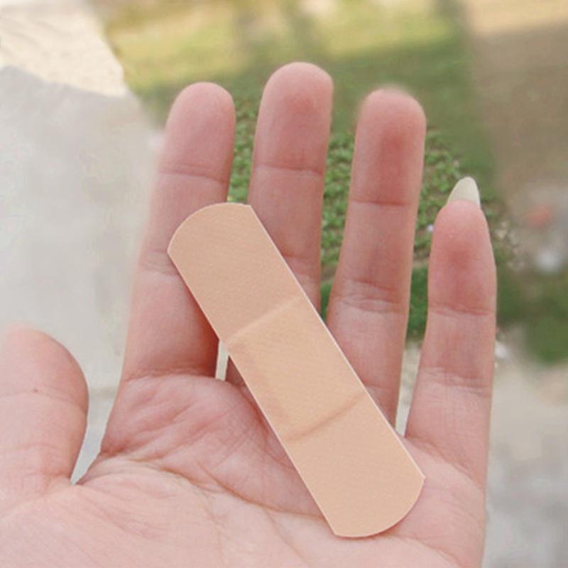 Plåster Vattentät Andningsbar kudde Självhäftande gipssår Hemostas klistermärke Band Första hjälpen Bandage Medicinsk gasväv