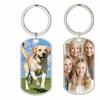 Amaxer Custom Keychain Double Sided Personalized Picture Text Keychains Engraving Photo Key chains Gifts for Women Boyfriend