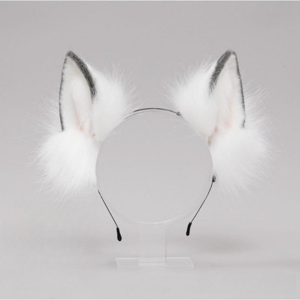 Animals Cat Ears Headband Lolita Furry Cosplay Headwear Sweet Wolf Dog Hair Band  Girls